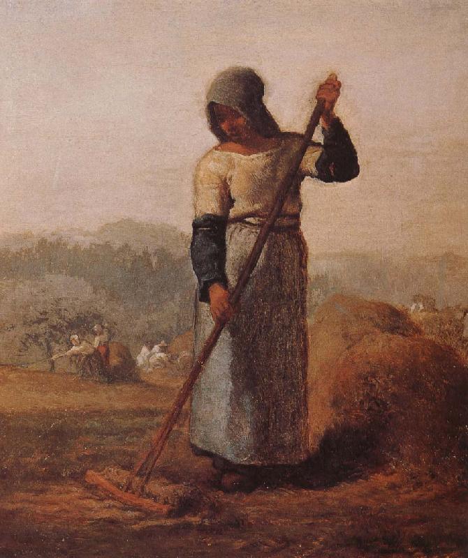 Jean Francois Millet The woman Harrow hay